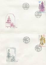 2008, Česko, FDC0576/0577, Umělecká řemesla: Historická kamna
