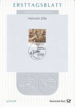 2008, Německo, ETB04/2008, 150. výročí narození Heinricha Zilleho