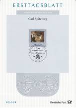 2008, Německo, ETB08/2008, 200. výročí narození Carla Spitzwega
