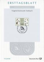 2008, Německo, ETB17/2008, 100 let Státní Ptačí ochranné strážní věže v Seebachu