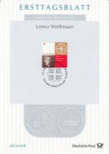 2008, Německo, ETB38/2008, 150. výročí narození Lorenze Werthmanna