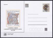 2008, Slovensko, CDV156, Anketa o nejkrásnější poštovní známku roku 2007 (✶)