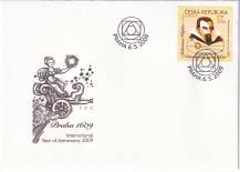 2009, Česko, FDC0596N, EUROPA: Rok astronomie, 400. výročí Keplerových zákonů