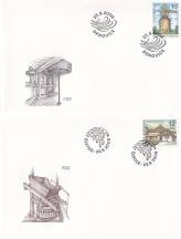 2009, Česko, FDC0608/0609N, Technické památky: Mlýny