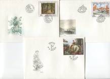 2009, Česko, FDC0615/0617, Umění 2009