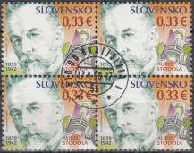 2009, Slovensko, 0452, Osobnosti: Aurel Stodola ⊙ 4blok