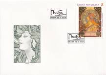 2010, Česko, FDC0635, Alfons Mucha - 150 let