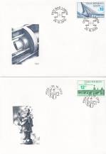 2010, Česko, FDC0656/0657, Technické památky: Mosty