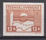 Obrázek k výrobku 13346 - 1945, ČSR II, 0358, Košické vydání, 9blok, o, **