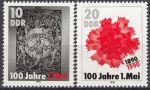 Obrázek k výrobku 14366 - 1989, NDR, 3265/3266, Národní Výstava poštovních známek, Magdeburg, **