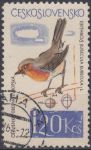 Obrázek k výrobku 15441 - 1964, ČSR II, 1404, Lesní a zahradní ptactvo: Datel černý, ⊙