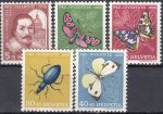 Obrázek k výrobku 16597 - 1949, Švýcarsko, 0541/544, Pro Juventute: 400. výročí úmrtí Niklause Wengiho, Alpské květiny, **