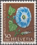 Obrázek k výrobku 16610 - 1957, Švýcarsko, 0652, Pro Juventute: Hmyz - Catocala nupta, ⊙