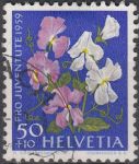 Obrázek k výrobku 16704 - 1958, Švýcarsko, 0667, Pro Juventute: Zahradní květiny - Helleborus niger, ⊙