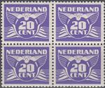 Obrázek k výrobku 16964 - 1941, Nizozemí, 0383, Výplatní známka: Letící Holub ** 4blok