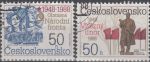 Obrázek k výrobku 17222 - 1987, ČSR II, 2815/2816, 70. výročí VŘSR a 65. výročí SSSR ⊙