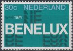 Obrázek k výrobku 17232 - 1974, Nizozemí, 1035/1037, 30 let celní unie BENELUX, 25 let Evropské rady, 25 let Severoatlantické aliance (NATO) ∗∗