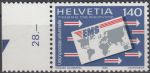 Obrázek k výrobku 17377 - 1989, Švýcarsko, 15, Činnost Světové poštovní unie ∗∗