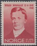 Obrázek k výrobku 17422 - 1942, Norsko, 0267, 100. výročí narození Richarda Nordraaka ∗∗