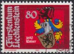 Obrázek k výrobku 19637 - 1981, Lichtenštejnsko, 0768, Znaky zemských pánů (II): Hans Adam Negele ⊙