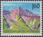 Obrázek k výrobku 20048 - 1991, Lichtenštejnsko, 1023, Výplatní známka: Hory ∗∗