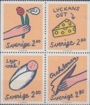 Obrázek k výrobku 22025 - 1992, Švédsko, 1717/1720St, Výplatní známky: 100 let dětského časopisu \"Kamratposten\" ∗∗ 4blok
