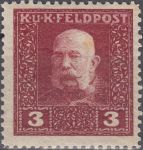 Obrázek k výrobku 23056 - 1915/1917, Rakousko (Polní pošta), 23, Výplatní známka: František Josef ∗∗