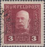 Obrázek k výrobku 23071 - 1915/1917, Rakousko (Polní pošta), 23, Výplatní známka: František Josef ⊙