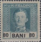 Obrázek k výrobku 23114 - 1918, Rakousko (Polní pošta v Rumunsku), 29, Výplatní známka: Císař Karel I. ∗