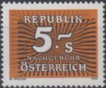 Obrázek k výrobku 24362 - 1953, Rakousko, DL251, Doplatní známka: Číslice ∗∗