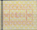 Obrázek k výrobku 24375 - 1988, Rakousko, AT02, Automatová známka: Poštovní trubka ∗∗ 5