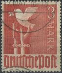 Obrázek k výrobku 27396 - 1947, Německá pošta (vydání pro spojené okupační zóny), 960, Výplatní známka: II. vydání Kontrolní rady - Holubice míru ⊙