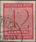 Obrázek k výrobku 28255 - 1945, Sovětská okupační zóna (Západní Sasko), 118X, Výplatní známka: Číslice (I) ⊙