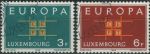 Obrázek k výrobku 28584 - 1962, Lucembursko, 0657/0658, EUROPA ⊙