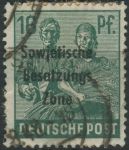 Obrázek k výrobku 28659 - 1948, Sovětská okupační zóna (Všeobecná vydání), 186, Výplatní známka ⊙