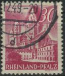 Obrázek k výrobku 29385 - 1948, Francouzská okupační zóna (Porýní Falc), 23, Výplatní známka: Obrázky z Porýní-Falc (II): Winzerhäuser, St. Martin ⊙