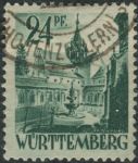 Obrázek k výrobku 29761 - 1948, Francouzská okupační zóna (Württembersko-Hohenzollernsko), 20, Výplatní známka: Obrázky z Württemberska-Hohenzollernska (II): Klášter v Bebenhausenu ⊙