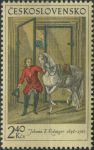 Obrázek k výrobku 29819 - 1969, ČSR II, 1763, Jezdectví na starých rytinách: A. Dürer - Velký kůň ∗∗