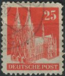 Obrázek k výrobku 31401 - 1948, Americká a Britská okupační zóna, 087wgWBII, Výplatní známka: Stavby - Kolínský dóm ⊙