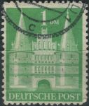 Obrázek k výrobku 31409 - 1948, Americká a Britská okupační zóna, 087wgWEII, Výplatní známka: Stavby - Kolínský dóm ⊙