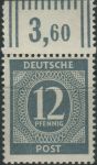 Obrázek k výrobku 31924 - 1946, Okupační zóny (společná vydání), 917o, Výplatní známka: I. kontrolní vydání ∗∗