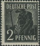 Obrázek k výrobku 32538 - 1946, Okupační zóny (společná vydání), 936VV, Výplatní známka: I. kontrolní vydání ∗∗
