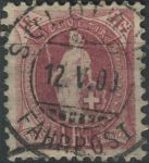 Obrázek k výrobku 32993 - 1882, Švýcarsko, 0060C, Výplatní známka: Stojící Helvetia ⊙
