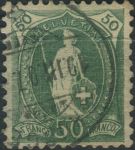 Obrázek k výrobku 32998 - 1905/1907, Švýcarsko, 0075C, Výplatní známka: Stojící Helvetia ⊙