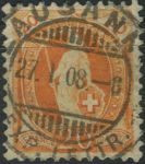 Obrázek k výrobku 33000 - 1899/1900, Švýcarsko, 0070C, Výplatní známka: Stojící Helvetia ⊙