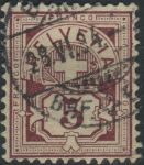 Obrázek k výrobku 33140 - 1882, Švýcarsko, 0051, Výplatní známka: Kříž nad štítem ⊙