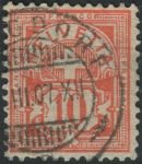 Obrázek k výrobku 33285 - 1906, Švýcarsko, 0084, Výplatní známka: Kříž nad štítem ⊙