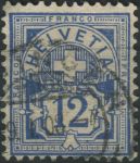 Obrázek k výrobku 33286 - 1906, Švýcarsko, 0085, Výplatní známka: Kříž nad štítem ⊙