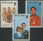 Obrázek k výrobku 33333 - 1981, Belize, 0554/0556A, Svatba Prince Charlese a Lady Diany Spencerové (I) ∗∗