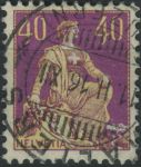 Obrázek k výrobku 33449 - 1908, Švýcarsko, 0104, Výplatní známka: Sedící Helvetia ⊙